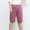 Hot Pink, variant on NTACZA High Waist Women's Pants Jeans Elastic Soft Blue Solid Bermuda Shorts Women's Leggings 4x