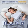 thumbnail image 6 of Alupssuc Cervical Neck Pillows, Memory Foam Pillow with Cooling Silk Case for Neck & Shoulder Pain Relief, Side & Back & Stomach Sleepers, 6 of 7
