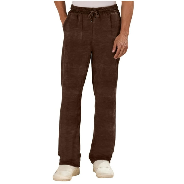 Mens Sweatpants,Casual Long Drawstring Stretchy Comfortable Fabric with Pockets,Mens Sweatpants with Pockets