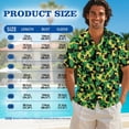 thumbnail image 6 of Xixirimido Jamaican Flag Camouflage Print Matching Couple Outfits His and Hers Set Men's Button Down Shirt & Women's Sleeveless Midi Dress Summer Casual Beach Vacation Clothes, 2XL, 6 of 7