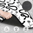 thumbnail image 3 of Honeii Hand Drawn Snake Print Car Foot Mat Four-Piece Set - Front & Rear Universal Car Floor Mats for SUVs, Trucks, Sedans, 3 of 7