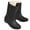 Black, variant on Oyedens Mid Calf Rain Boots for Women Fashion Rubber Tall Rainboots Outdoor Work Garden Farming Shoes