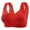 Red, variant on LYEAA Women Bras Wireless Push up Lightly Lined Daily Bras Wirefree Wide Strap Lift Soft Bralette No Wire Breathable Comfort Sleeping Bras Brown S