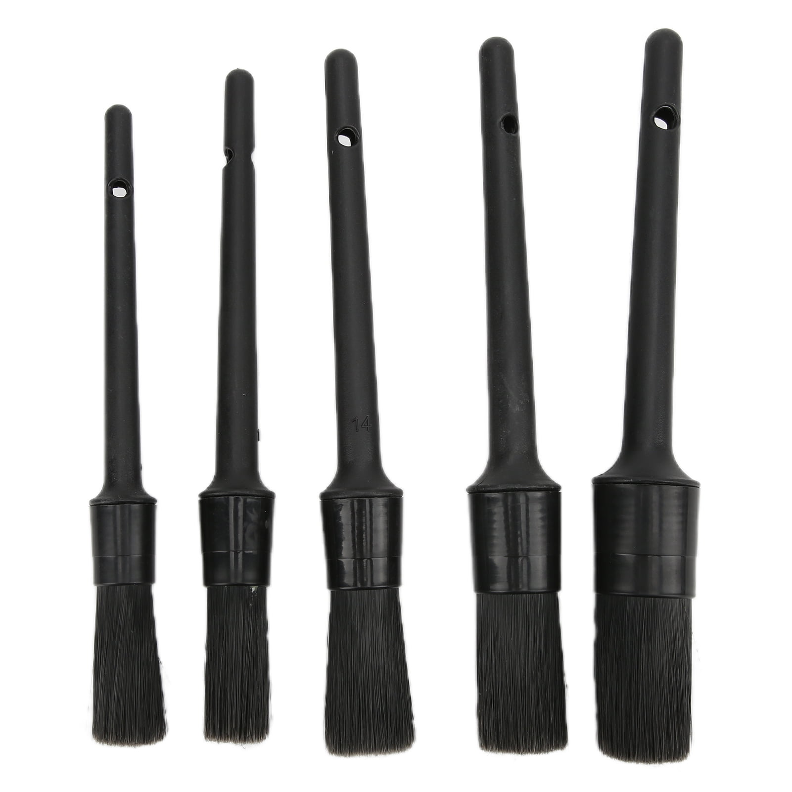 5pcs Auto Detailing Brush Set for Cleaning Car Interior Exterior Engine