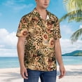thumbnail image 2 of Lsque Animal Leopard pattern Hawaiian Shirt for Men, Unisex Summer Beach Casual Short Sleeve Button Down Shirts-XX-Large, 2 of 9