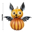 thumbnail image 2 of Halloween Pumpkin Bat Decoration Cute Pumpkin Bat Figurine for Halloween Party, Home, and Yard Decor, 2 of 4