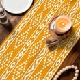 thumbnail image 3 of Yellow Boho Table Runner 90 Inches, Abstract Geometric Bohemia Ethnic Striped Bed Runner Dresser Scarves Tabletop for Indoor Outdoor Parties/Ceremony/Banquet, 13" x 90", 3 of 9
