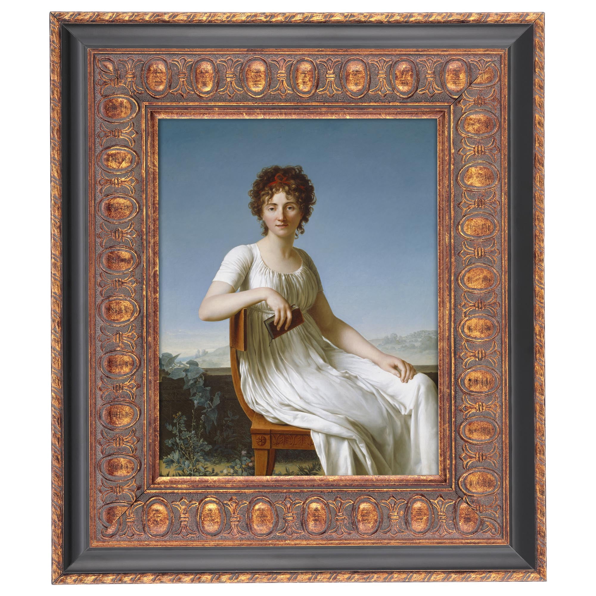 Imperial Frames Canterbury Collection 18x24" Antique Copper & Black Baroque Wood Frame, Hand-Finished, Museum-Quality Open Back Frame for 3/4" Canvas & Panels