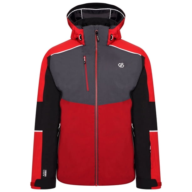 Dare 2B - Chaqueta de Esquí Intermit III para Hombre (Rojo Chino, Gris Ébano) Dare 2B UTRG6218_chineseredebonygrey