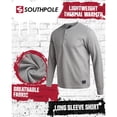 thumbnail image 2 of Southpole Mens Thermal Shirts - Crewneck and Henley Top Long Sleeve Thermal Shirts for Men 2 Pack, 2 of 7