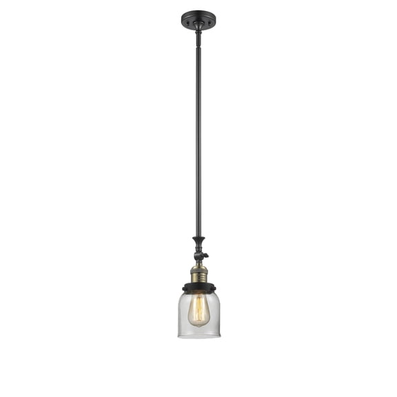 Innovations 206-BAB-G52-LED Transitional One Light Mini Pendant from Franklin Restoration collection in Two-Tone finish,