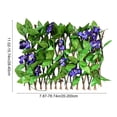 thumbnail image 6 of Expandable Fence Privacy Screen, Artificial Ivy Flower Hedge Fence, Outdoor Wall Decoration Balcony Railing Shelter Beautification Plant Wall for Outdoors Garden Patio Deck Apartment, 6 of 6