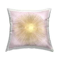 Stupell Industries Minimal Abstract Glam Sunburst Lines Over Pink Pink,18 x 7 x 18 Decorative Pillows