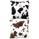thumbnail image 2 of 2 fundas de almohada con estampado de vaca, funda de almohada de felpa, sin relleno, 2 of 6