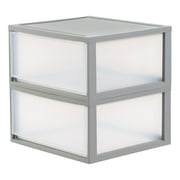 IRIS 47 Qt XLarge Plastic Drawers, Under Bed Storage Bins, Stackable, Modular 2Pk
