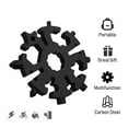thumbnail image 4 of Mistaha 20 In 1 Snow-flake Multi-Tool With Keychain Snowflake Wrench Multifunction Bottle Opener Screwdriver Kit Hand DIY Tool Adventure Tool for Outdoor Travel Camping, 4 of 8