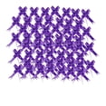 thumbnail image 1 of Matsuzay 200 piezas de flores para envolver regalos, accesorio de aniversario, manualidades florales Kits de decoración para fiestas borde de oro púrpura, 1 of 6
