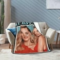 thumbnail image 5 of Margot Actor Robbie Throw Blanket Flannel Blanket Warm Soft Microfiber Blanket for Living Room Couch Sofa Bedroom Decor Gifts 80"x60", 5 of 6