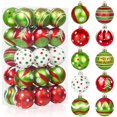 thumbnail image 1 of Adornos Navideños Bolas Ouddy Mode 30 piezas Rojo/Verde 6 cm, 1 of 6