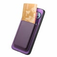 thumbnail image 2 of Decase Compatible with Google Pixel 9 Pro XL Faux Leather Magnetic 2 in 1 Detachable Wallet Case with Card Holder Men Women Compatible with MagSafe,Purple, 2 of 6