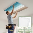 thumbnail image 4 of Turquoise Brown Magnetic Fluorescent Light Covers for Ceiling Lights 2x4Ft, Farmhouse Retro Wooden Grain Striped Office Classroom Kitchen Drop Ceiling Light Covers Lighting Filters Shade Panel 3Packs, 4 of 9
