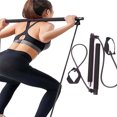 thumbnail image 2 of DEELLEEO Multifunctional Pilates Stick  2 Sections  Black, 2 of 6