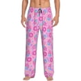 thumbnail image 2 of Picia Donuts Mens Soft Woven Cotton Elastic Waistband Sleep Pajama Pant Lounge Sleep Pant With Pockets And Drawstring-X-Large, 2 of 9
