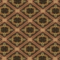 thumbnail image 1 of Ahgly Company Indoor Square Patterned Bakers Brown Area Rugs, 5' Square, 1 of 6