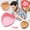 7 Inch - Pink, variant on Oneshrt 4/7/9/10 Inch Chocolate Cake Mold Non-stick Flexible Silicone Multifunctional Heart Shape Bread Baking Tray Mould for Kitchen Heat-resistant, Pink