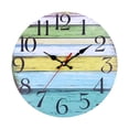 thumbnail image 1 of ZheElen Decorative Round Wall Clock Arabic Numerals Wall Clock Ticking Quartz Movement Decorative Clock, 1 of 9