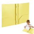 thumbnail image 4 of Plastic Folders with Pockets, Sturdy Heavy Duty File Folders with Business Card Slot, Poly Folders for Documents Letter Size, 2-Pocket Folder for Schoolwork & Office, 7 Assorted Colors 1pc, 4 of 6