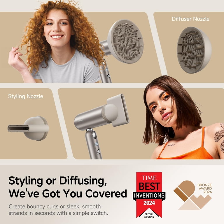 dreame, Ionic Hair Dryer, 1000 Watts, Fast Drying, Portable