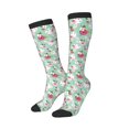 thumbnail image 2 of Balery Bunny And Rose Printed Novelty Socks Men's Women's Crew Socks Sports Socks Knee High Socks Cotton Socks Quirky and Cool Socks, 2 of 9