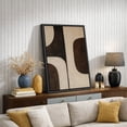 thumbnail image 4 of Framed Canvas Print Geometric Wall Art Minimalist Abstract Decorative for Living Room Bedroom - 24"x36" BLACK, 4 of 8