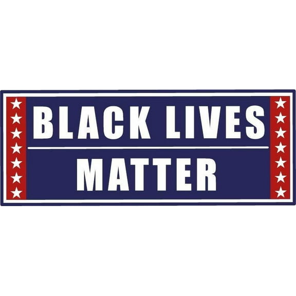 Black Lives Matter BLM Campaign Sign Vinyl Sticker Car Window Bumper Decals for Trucks Vans Laptop Wall Window - Removable Waterproof/Round Peel and Stick Graphic Designs Decoration Size (5x10 inch)