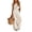 White, variant on MLCDZ Womens Cotton Linen Sets 2 Piece Vacation Matching Outfits One Shoulder Sleeveless Crop Top Loose Wide Leg Pants Pockets Boho Travel Resort Outfit