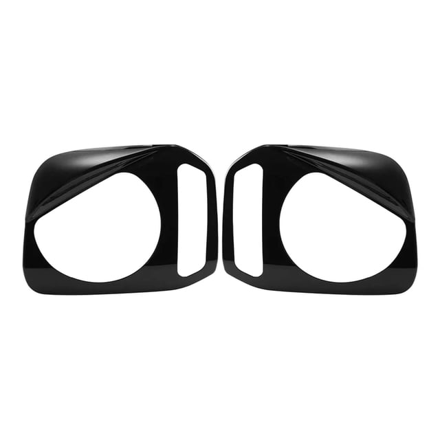 Zorion 2x Front Headlight Trim Covers High Performance Decoration Accessories Headlamp Black