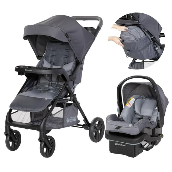 Sistema de viaje para cochecito de carga Baby Trend Passport® con asiento para automóvil infantil EZ-Lift™ PLUS, bambú gris