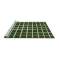 thumbnail image 2 of Ahgly Company Machine Washable Indoor Square Checkered Turquoise Blue Modern Area Rugs, 8' Square, 2 of 4