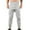 Grey, variant on toraway Summer Black Cargo Pants for Men Men's Sports Sweatpants Fitness Slim Trousers Casual Jogging Street Pants with Zipper Pockets L