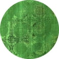 thumbnail image 1 of Ahgly Company Indoor Round Oriental Green Industrial Area Rugs, 5' Round, 1 of 4