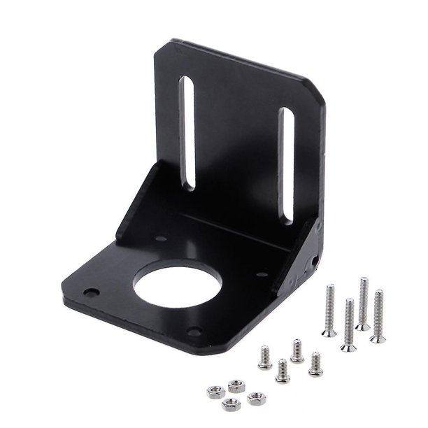 with screws Soporte de montaje para impresora 3d de motor paso a paso Nema 17, aleación St negra de 42mm
