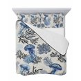 thumbnail image 7 of Quilts Full Size Bedding Set, Vintage Jellyfish Coastal Lightweight Quilted Comforter, Navy Blue Nautical Summer Ocean Soft Reversible Bedspread Coverlet with Pillow Covers for All Season, 78" x 90", 7 of 7
