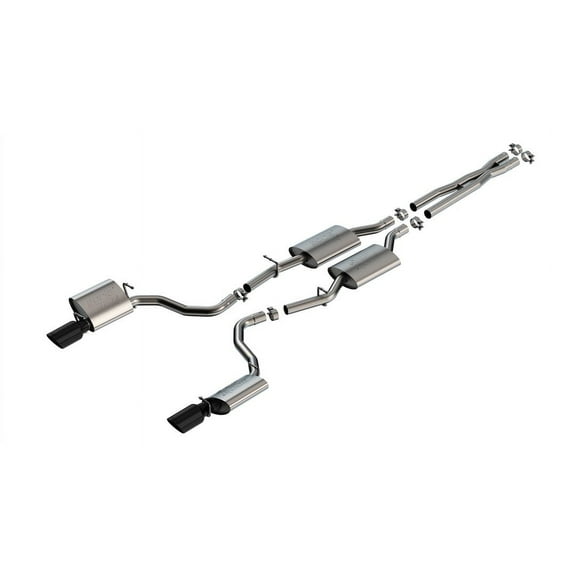 Borla ATAK Cat-Back Exhaust System for Dodge Charger GT 3.6L V6 (2019-2023) with Black Chrome Tips