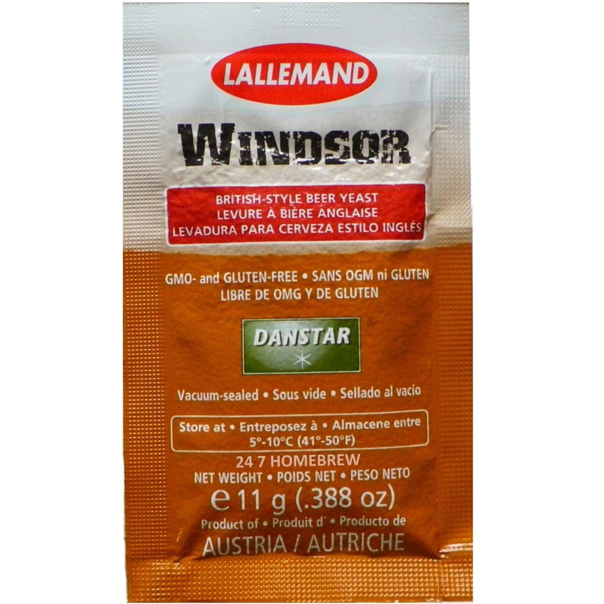 Danstar Windsor Brewing Yeast, 0.39-Ounce Packet