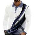 thumbnail image 2 of Royisotas Mens Printed Shirts Casual Polo Shirt Long Sleeve Big and Tall Tops for Men Collared, 2 of 3