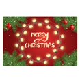 thumbnail image 1 of Wangscanis Home Christmas Floor Mat, Snowman/Santa Printed Square Carpet, 1 of 8