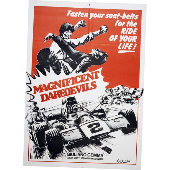 Magnificent Daredevils The Movie Poster Reprint 27inx40in for any room 27x40 Square Adults Z Posters