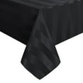 thumbnail image 7 of DWCN Striped Rectangle Tablecloth Waterproof - Spillproof, Stain Resistant Washable Polyester Fabric Jacquard Oblong Table Cloth for Party, Dining Room and Outdoor Picnic, Black, 54 x 80 Inch, 7 of 7
