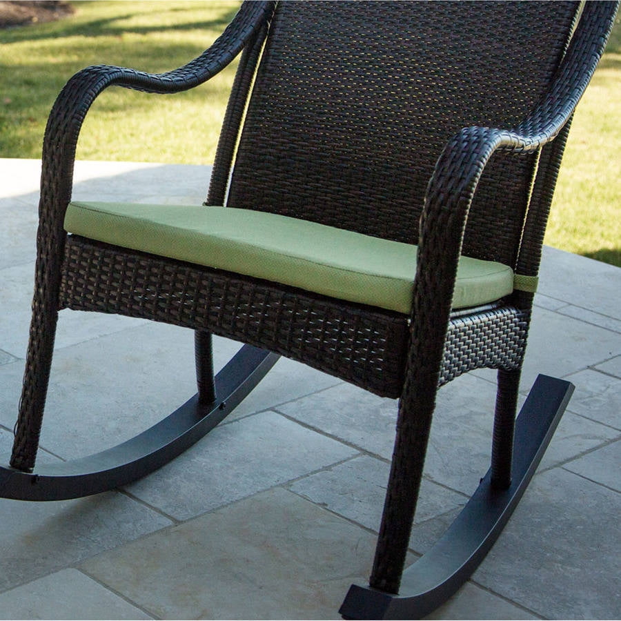Hanover Outdoor Furniture Orleans Rocking Chair Cushion Durable Avocado Green eBay